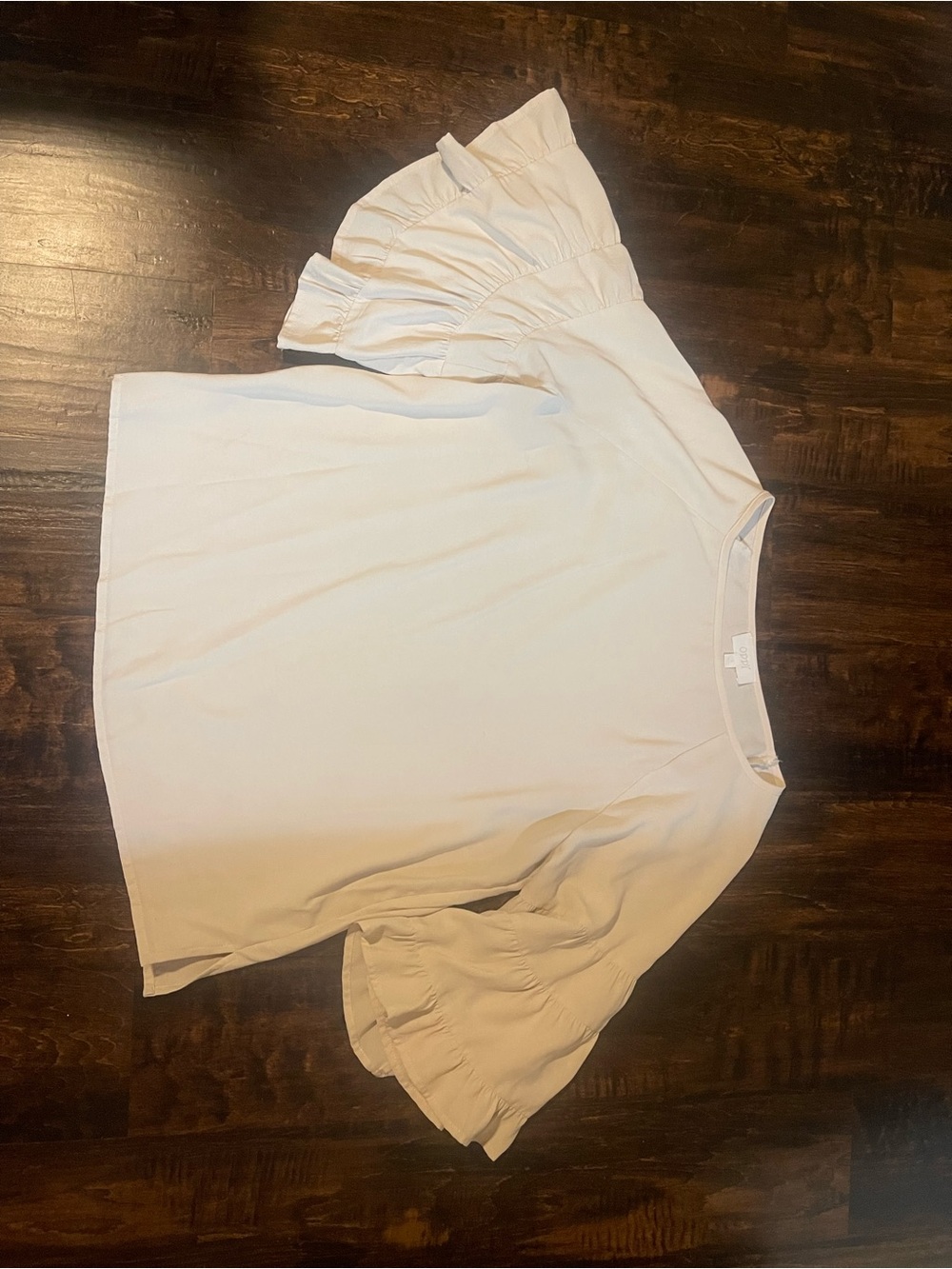 ODDY Cream Ruffle Sleeve Blouse